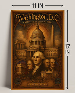 Washington, D.C. Capital of the United States Poster PosterGoat