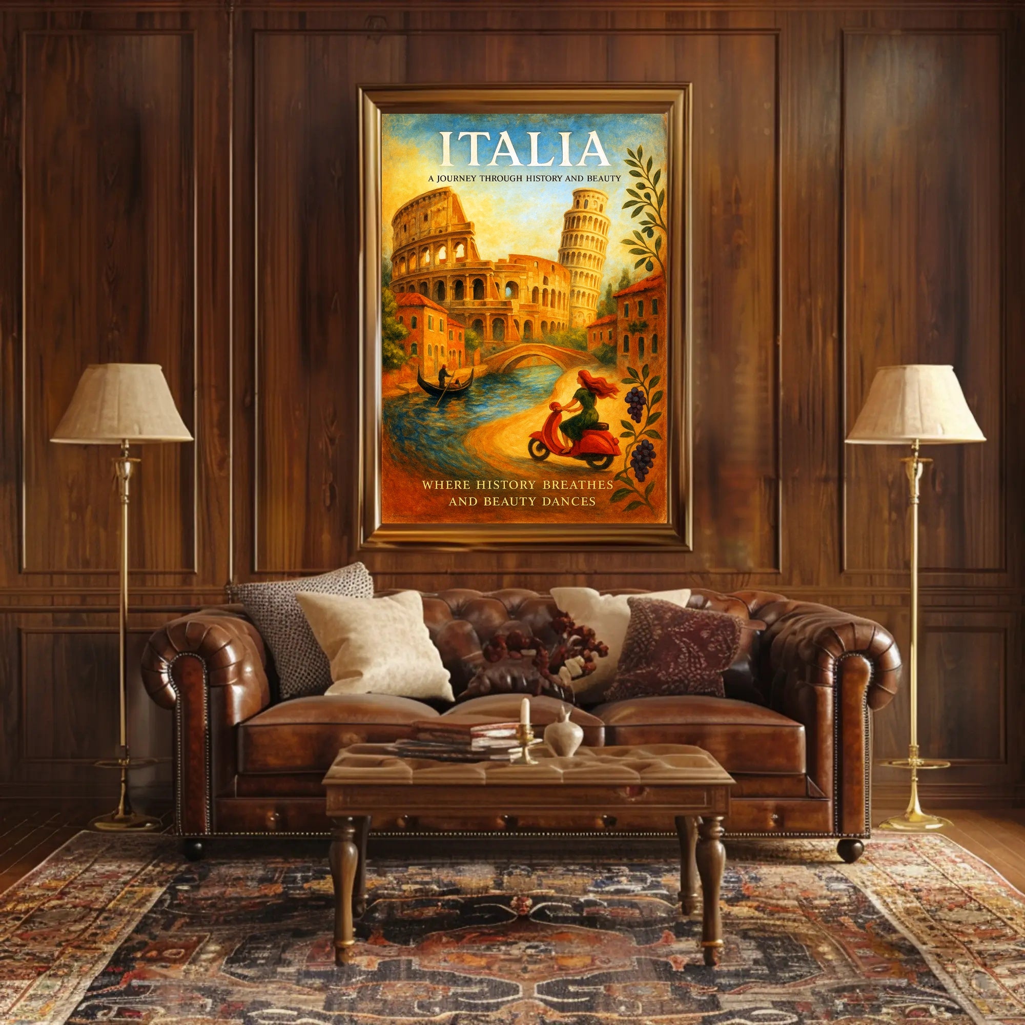 Italia A Journey Through History and Beauty Poster