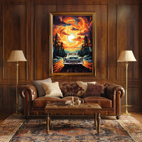 Journey Through The Fiery Skies Poster