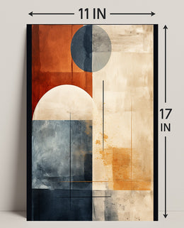 Abstract Geometric Harmony Abstract Poster