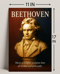 Beethoven Musical Genius Poster PosterGoat