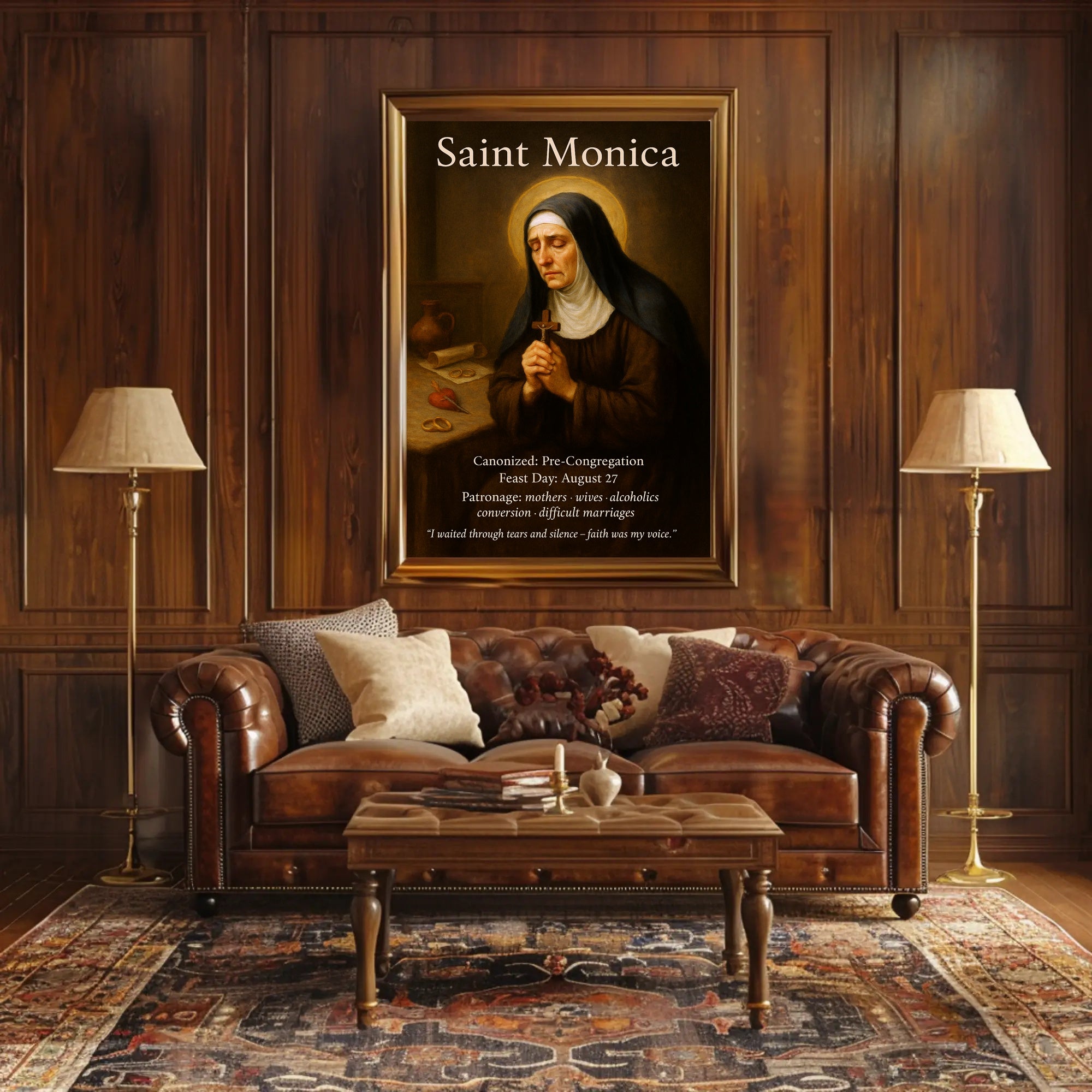 Saint Monica Poster PosterGoat