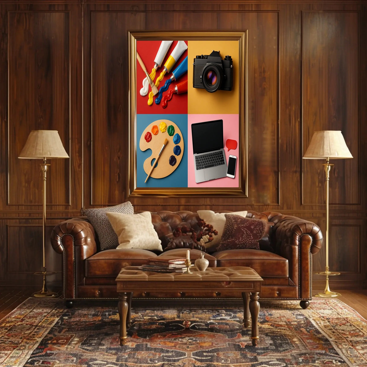 Creative Expression Infusion Artistic Poster