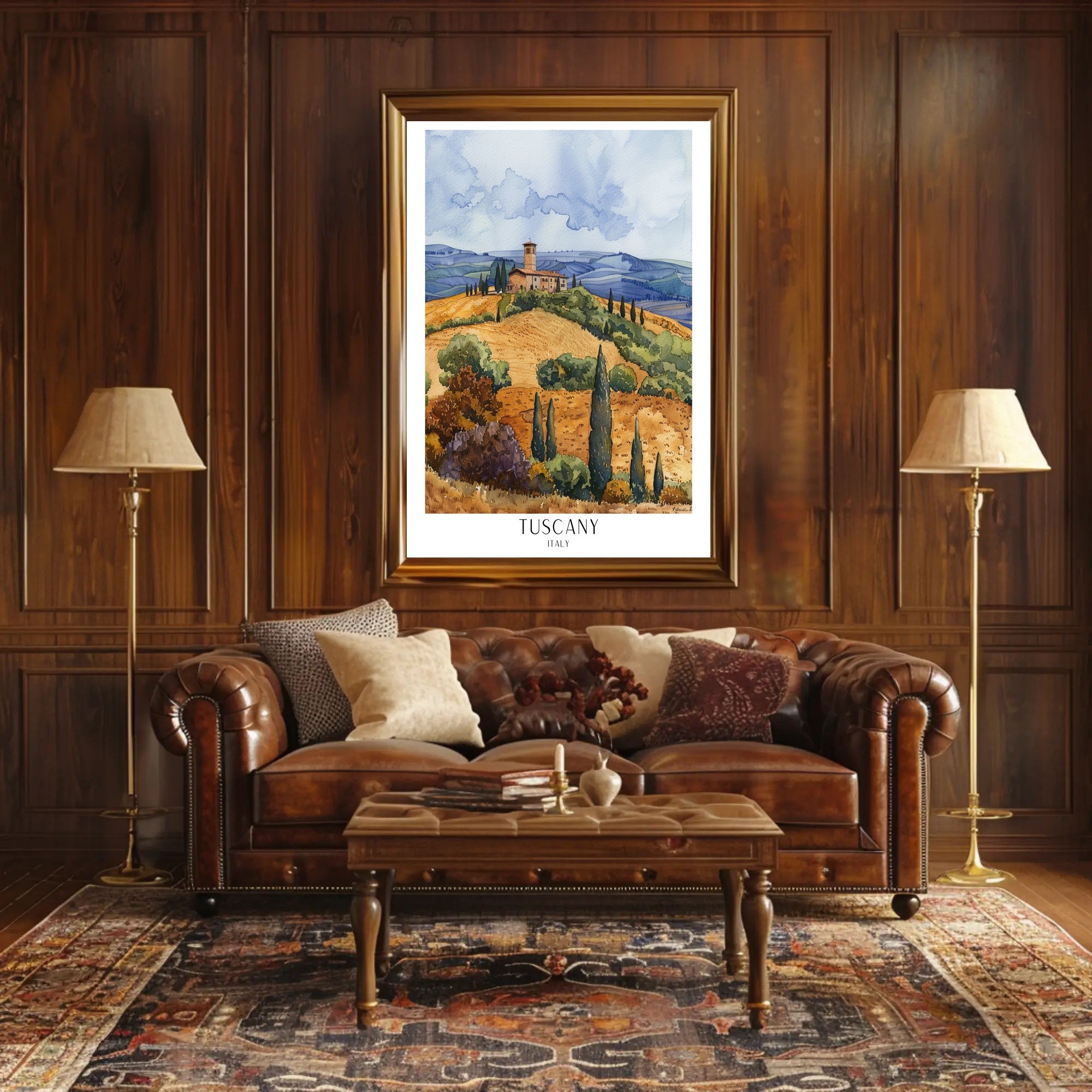 Tuscany Landscape Poster PosterGoat