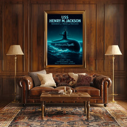 USS Henry M. Jackson Monument of Power and Precision Poster