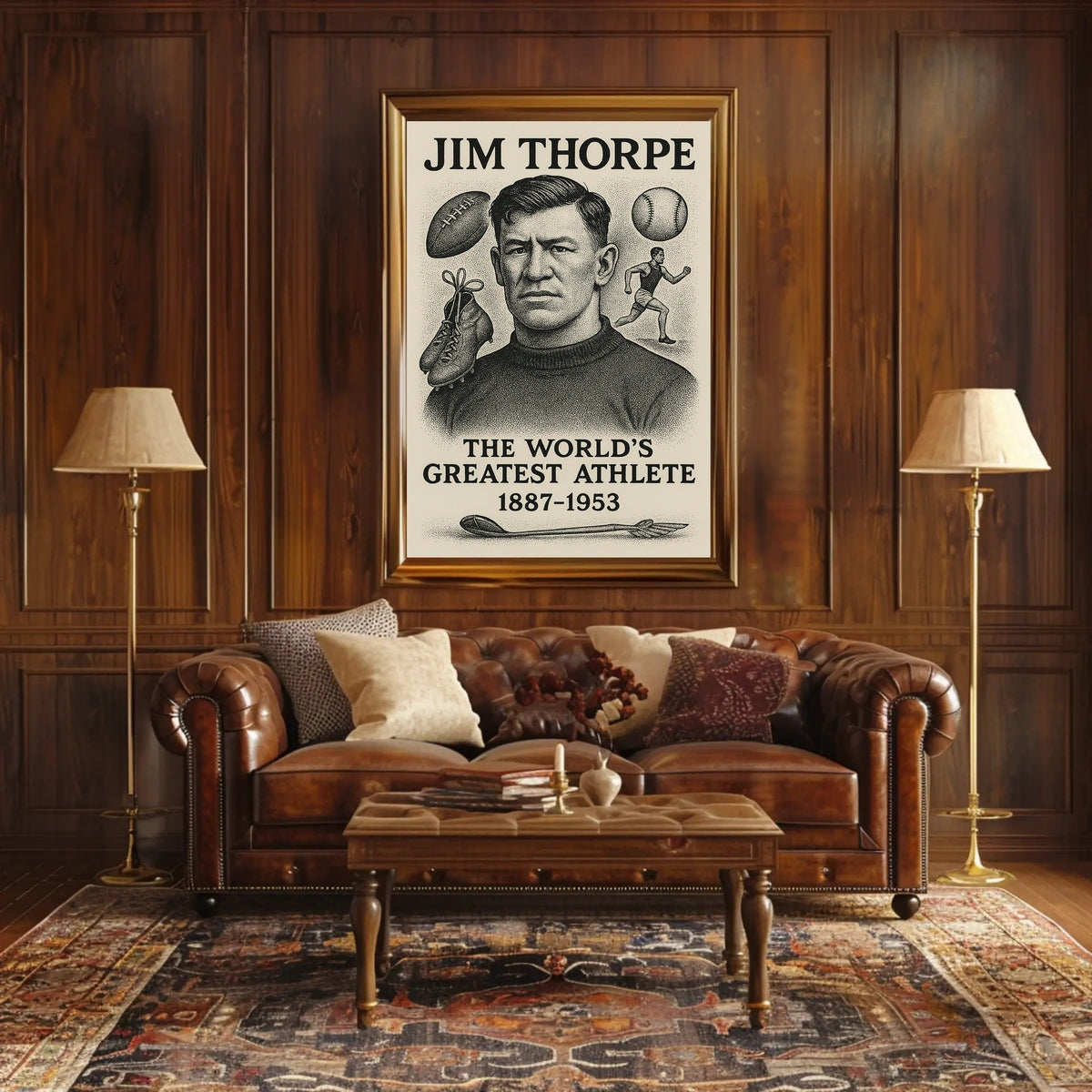 Celebrating Jim Thorpe The Worlds Greatest Athlete Jim Thorpe Poster
