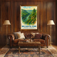 Big South Fork Watercolor National Park Poster