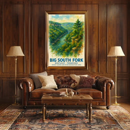 Big South Fork Watercolor National Park Poster