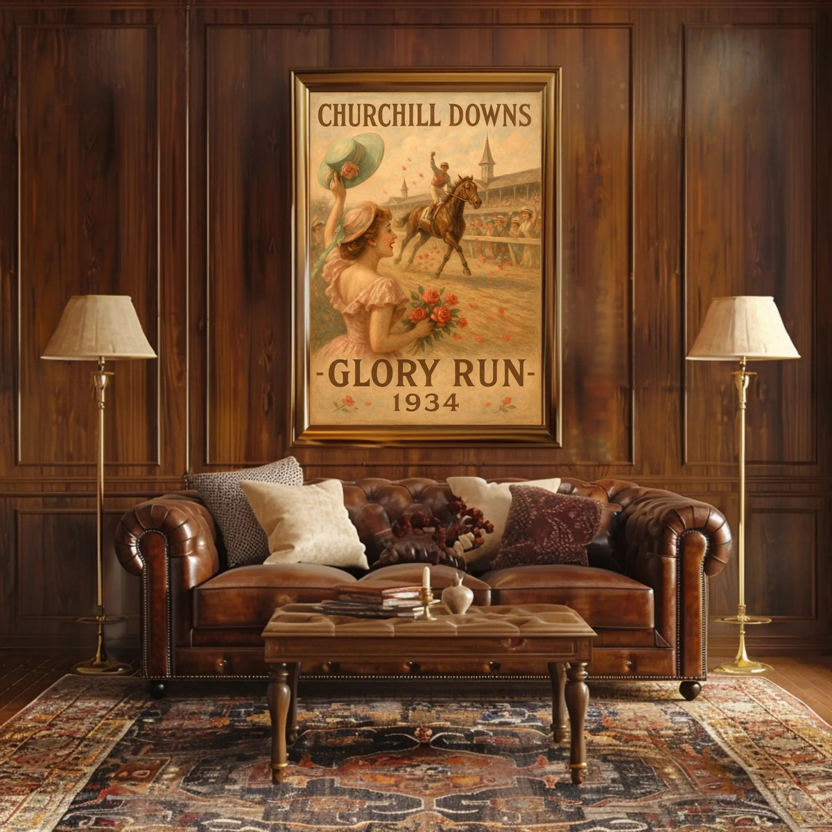 Churchill Downs Glory Run 1934 Poster