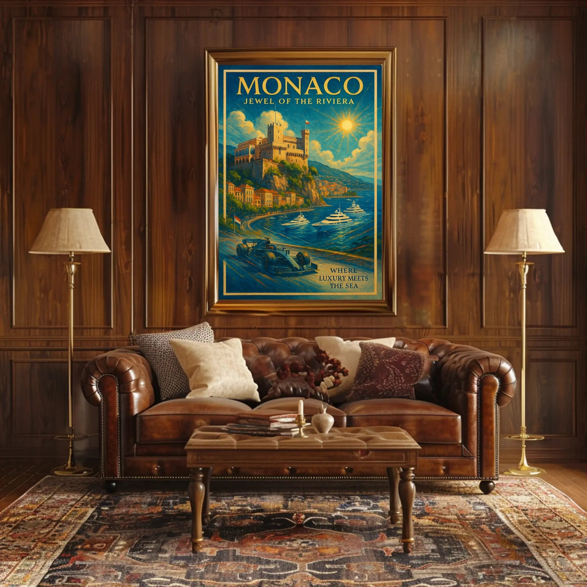 Monaco Jewel of the Riviera Poster