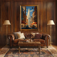 Vintage Cityscape Vintage Poster PosterGoat