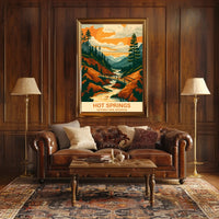 Discover Hot Springs National Park Poster