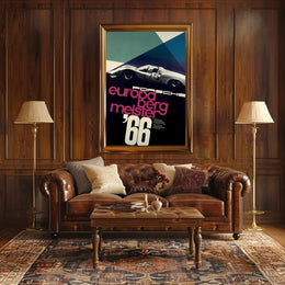 Porsche Europa Bergmeister '66 Poster
