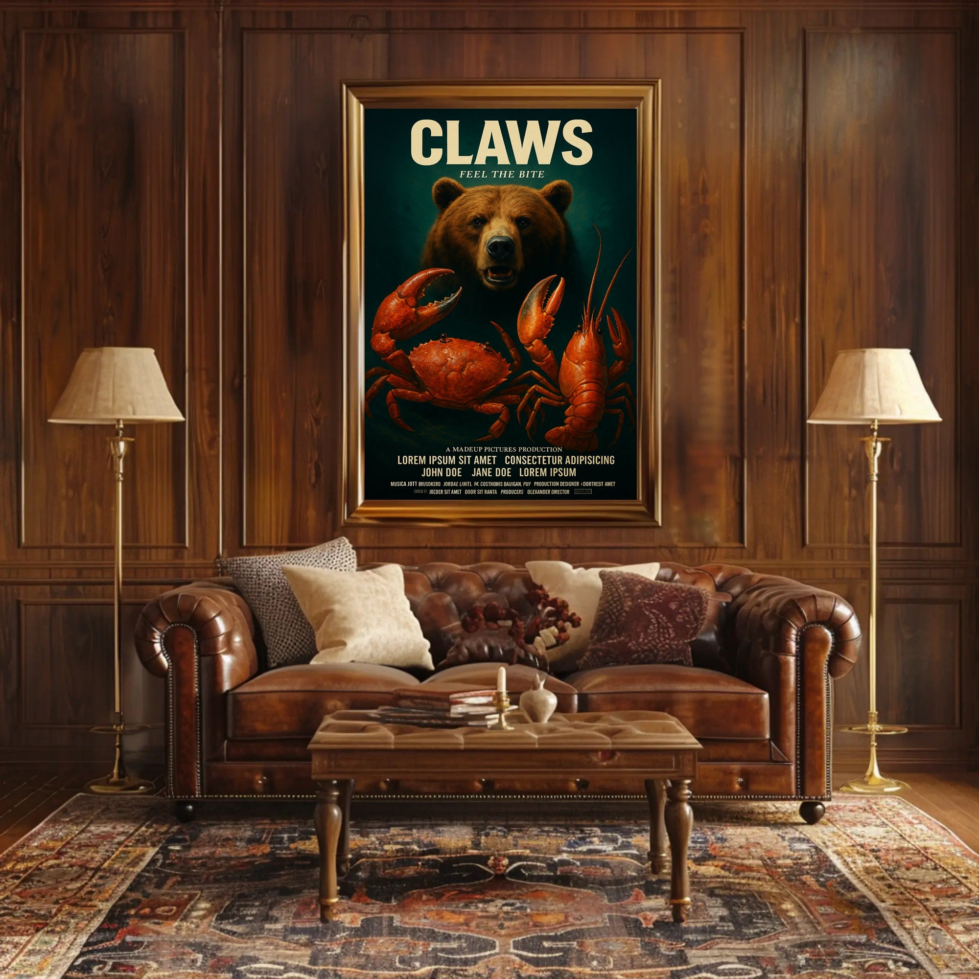 Claws Feel the Bite Vintage Poster Art PosterGoat