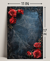 Roses And Webs Poster