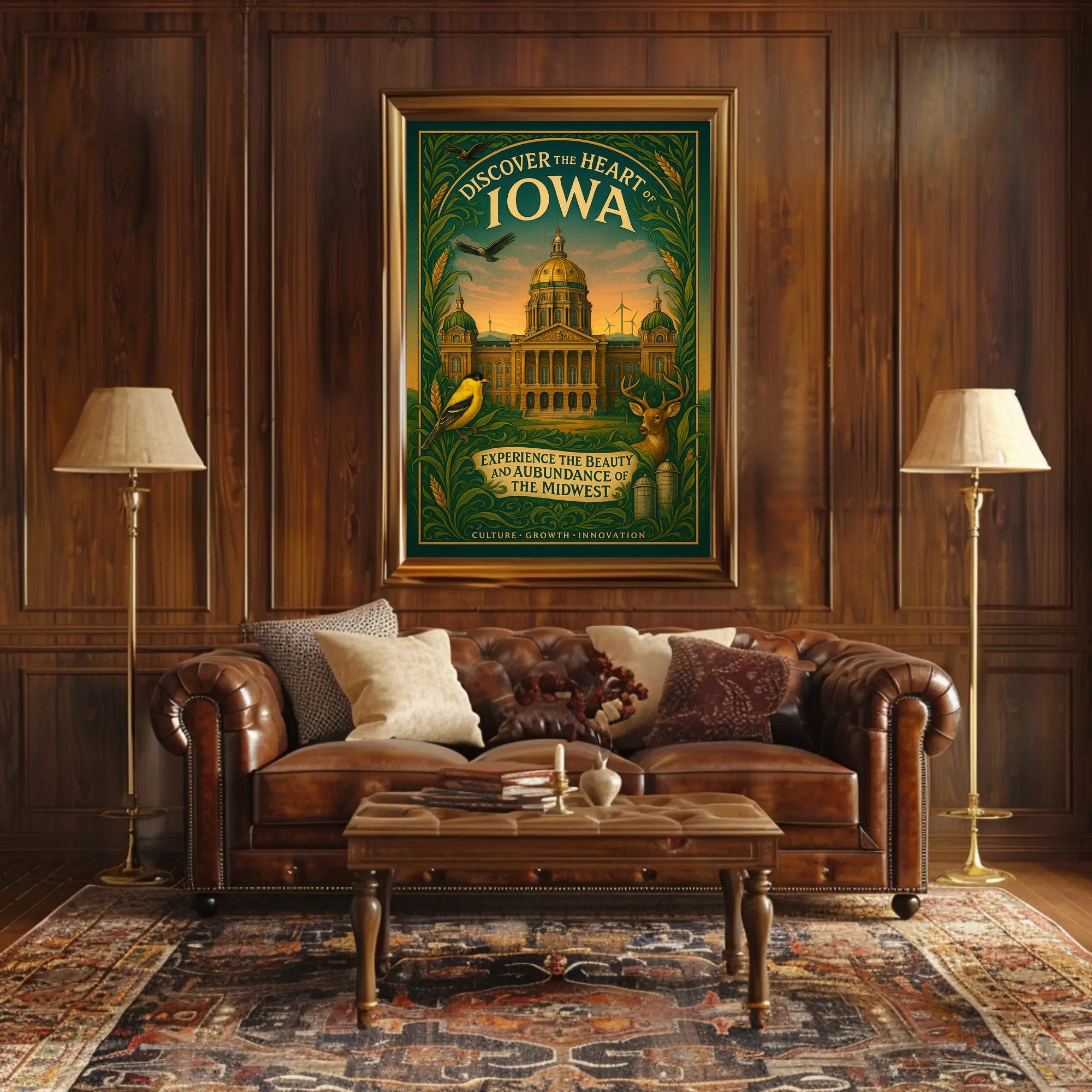 Discover The Heart Of Iowa Poster