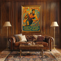 Celebrating a Sports Legend Jim Thorpe Poster