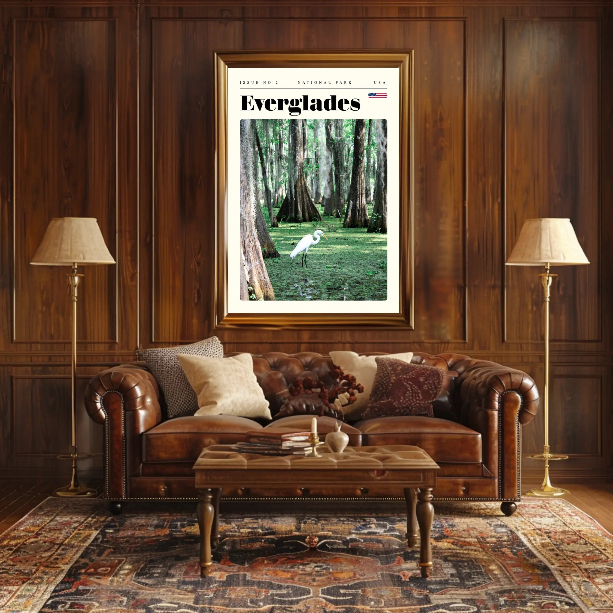 Everglades National Park Travel Poster Scenic Print