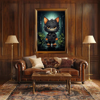 The Adventurous Cat In The Rainforest Poster