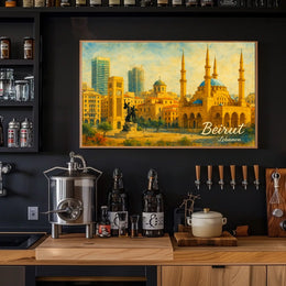Beirut Cityscape Poster