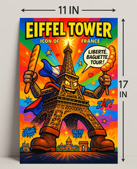 Eiffel Tower Icon of France Poster PosterGoat