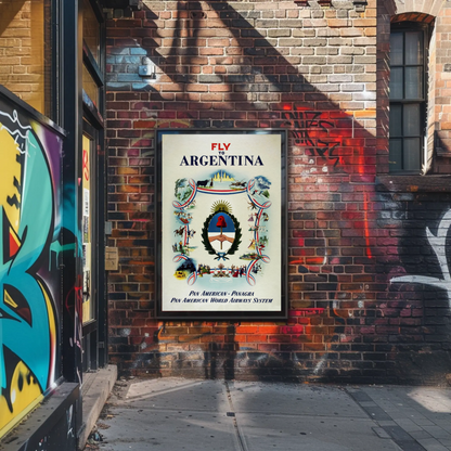 Fly to Argentina Poster