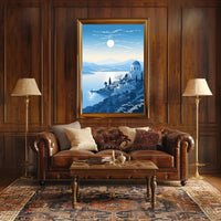 Tranquil Mediterranean Landscape Poster PosterGoat