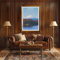 Mount Fuji Autumn Scene Cultural or Heritage Poster