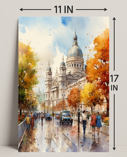 Autumn In The City Poster