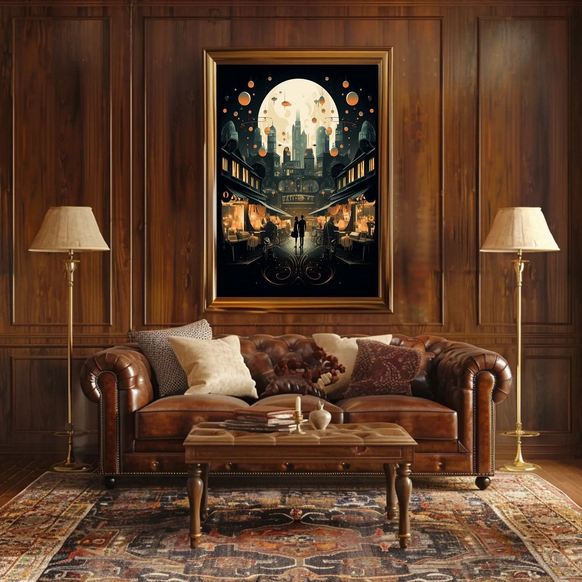 Moonlit Metropolis Poster