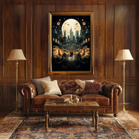 Moonlit Metropolis Poster
