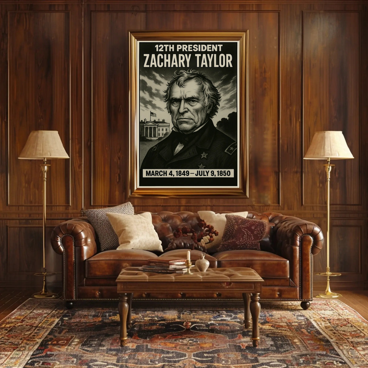 Zachary Taylor 12Th President Poster
