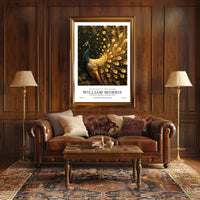 William Morris Peacock Design Cultural or Heritage Poster