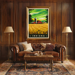 Indiana Farm Landscape Poster
