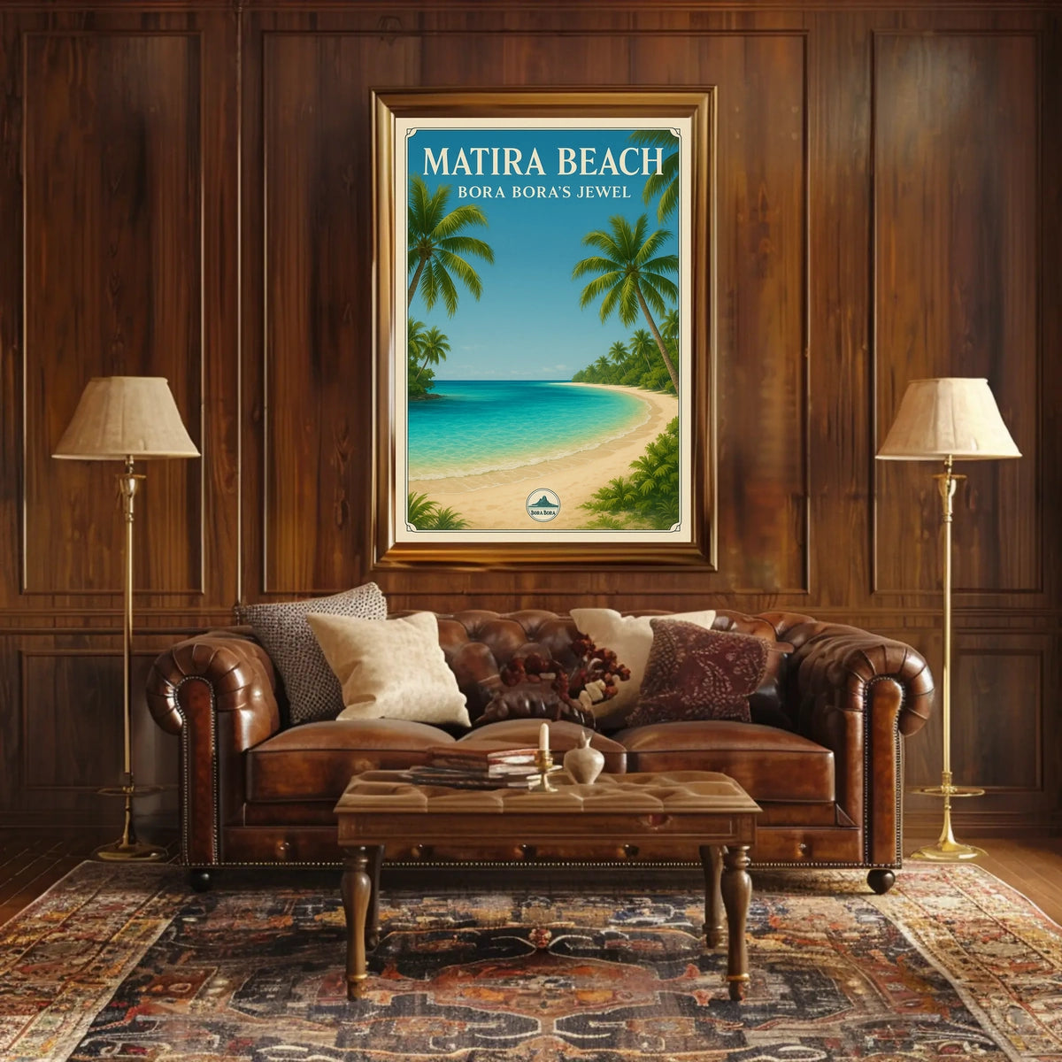 Matira Beach Bora Boras Jewel Poster