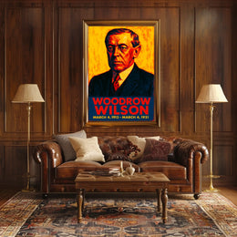 Woodrow Wilson Presidential Term Poster