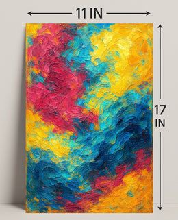 Vivid Abstract Expression Poster PosterGoat