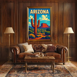 Arizona Desert Landscape Poster