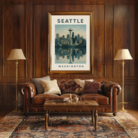 Seattle Skyline Poster