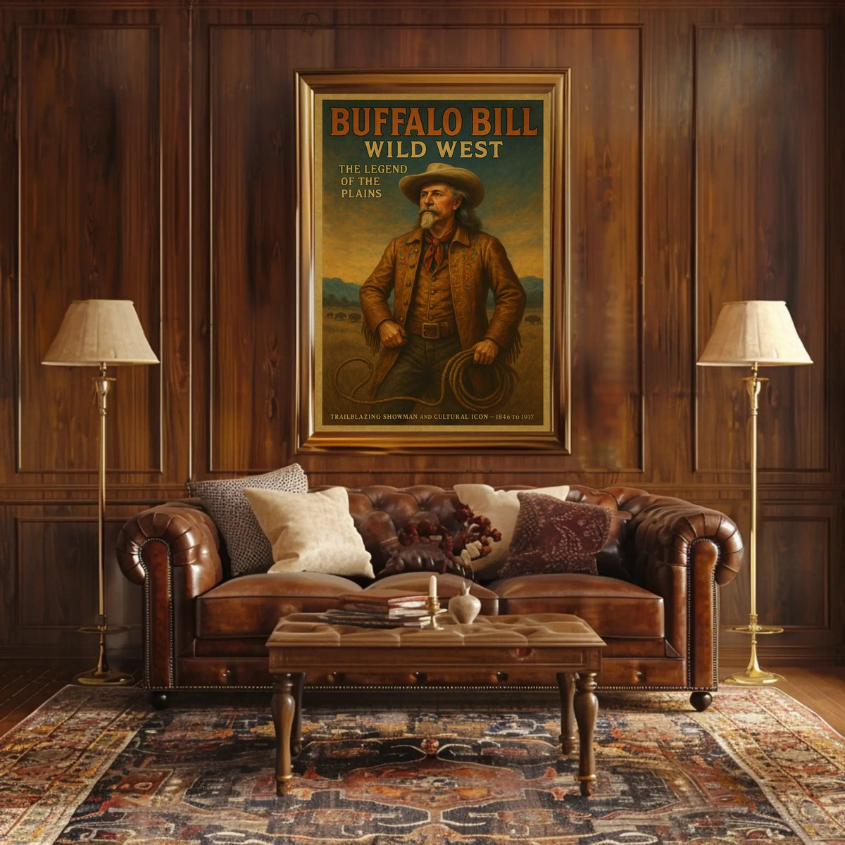Vintage Western Showman: Cultural Heritage Poster