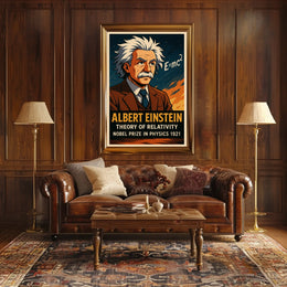 Albert Einstein Theory Of Relativity Poster