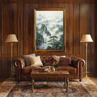 Serene East Asian Landscape Wall Art - Artistic Poster