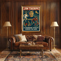 Celebrating a Sports Icon Jim Thorpe Poster
