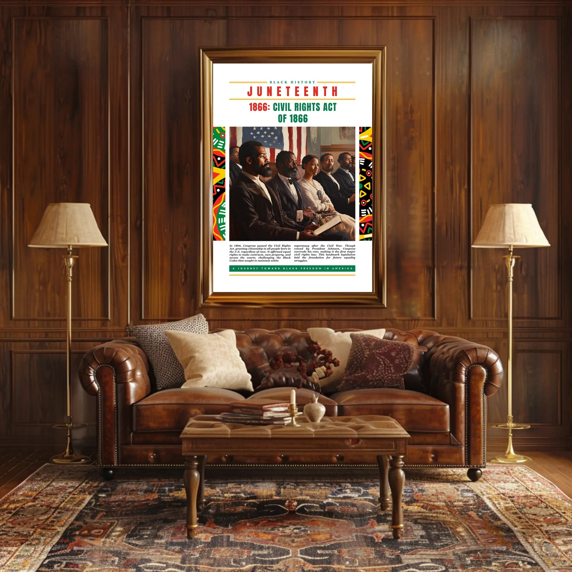 Civil Rights Act 1866 Empowerment Historical or Presidential Poster