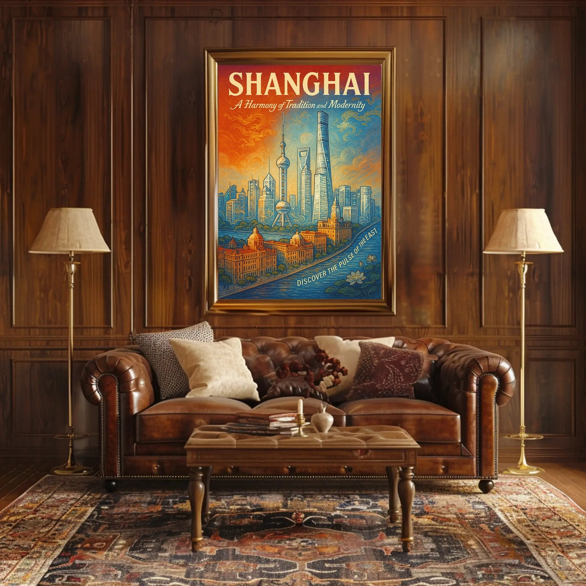 Shanghai A Harmony of Tradition and Modernity Poster