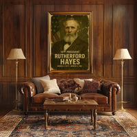 Rutherford B. Hayes 19th President of the United States Damaged Photograph Poster