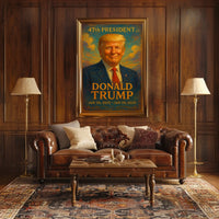 Donald Trump Visionary Painterly Hue Collector Poster
