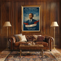 Barack Obama Leadership Change Presidency Poster