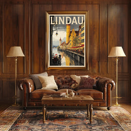 Lindau A Picturesque Lakeside Town Poster