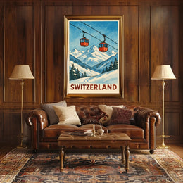 Switzerland Alpine Adventure Poster